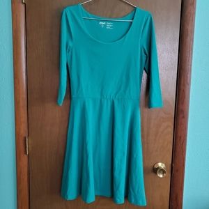 Pact Teal Dress EUC